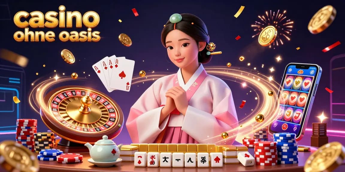 Experience the excitement of casino ohne oasis with elegant Asian women and casino elements.