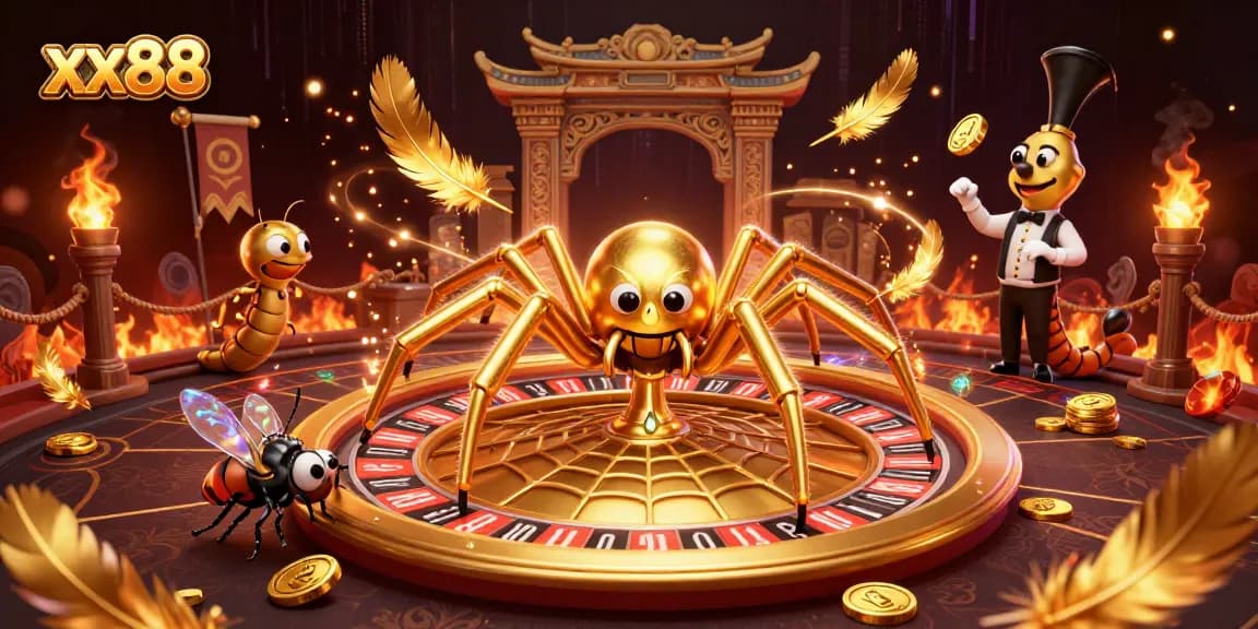 Engage with xx88 through an exciting 3D casino scene featuring vibrant characters and dynamic elements.