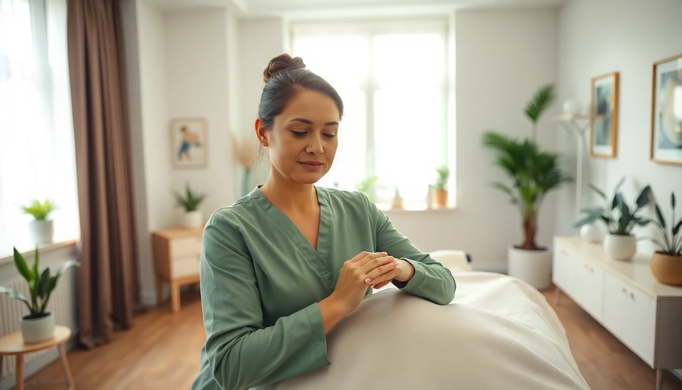 Osteopathie Kiel: Qualifizierter Osteopath führt sanfte Therapie in entspannter Umgebung durch.
