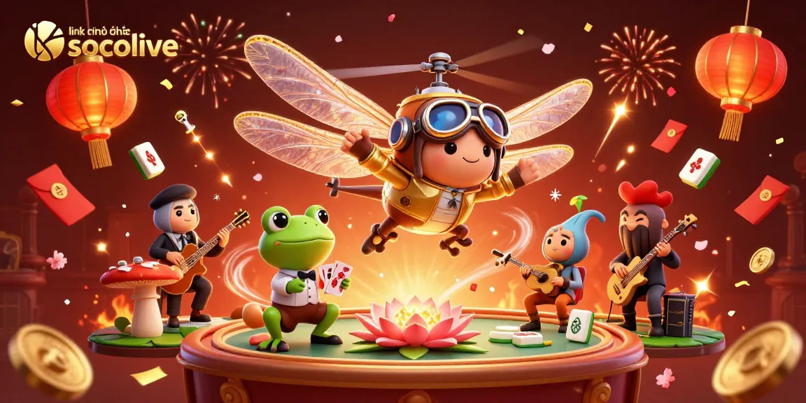 Place bets on the link chính thức socolive while enjoying a vibrant casino scene with dynamic characters.