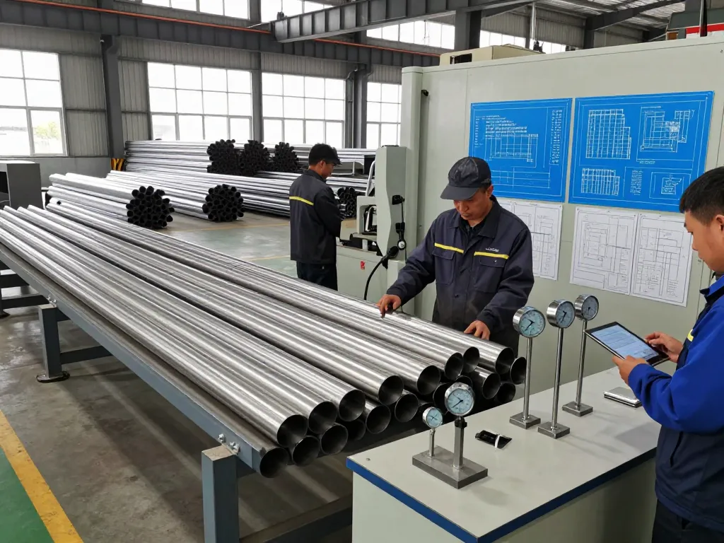 Sumwin stainless steel production in a modern facility with skilled workers and advanced machinery.