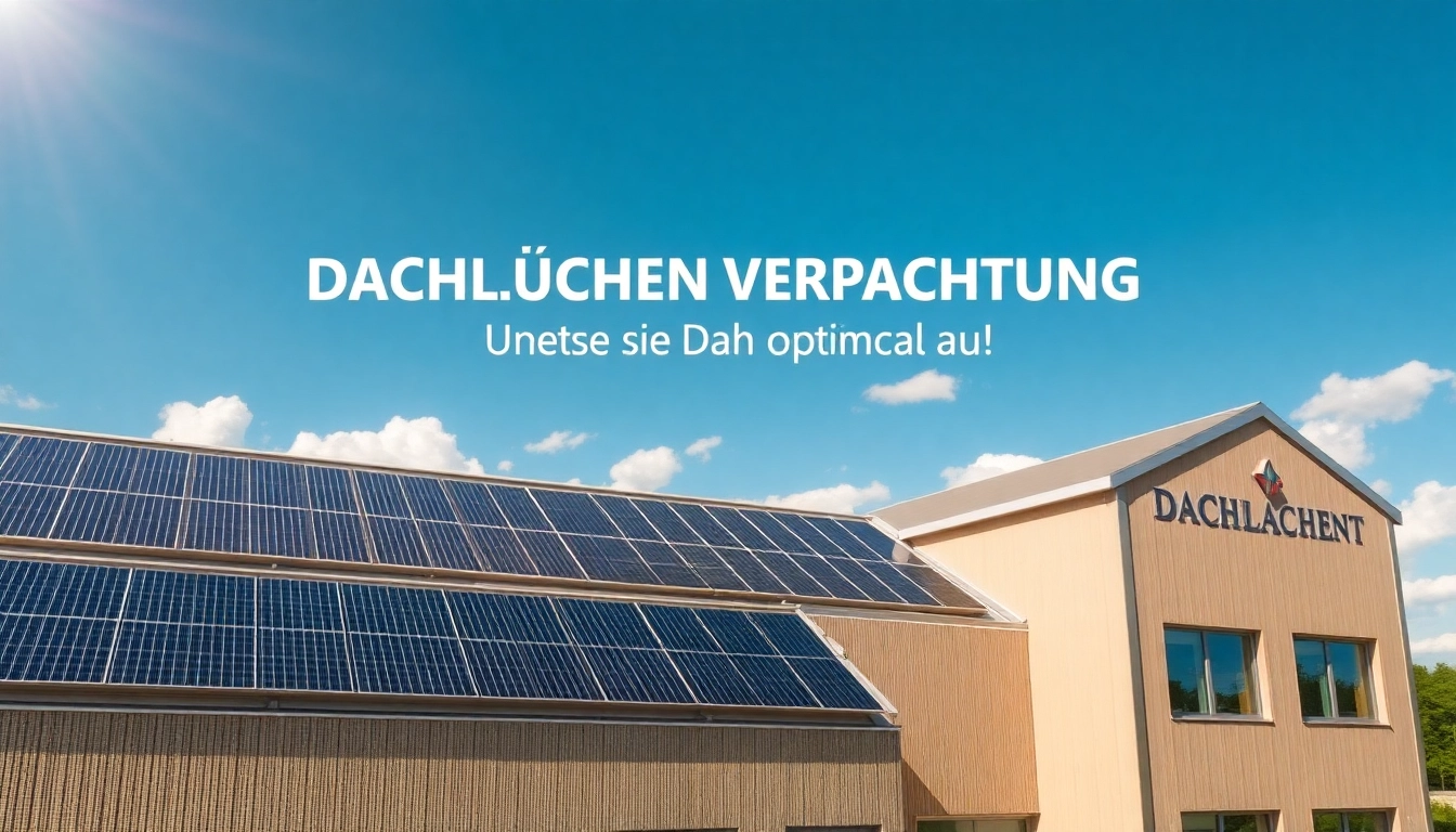 DACHFLÄCHEN VERPACHTUNG: Gewerbegebäude mit Solarmodulen auf dem Dach zur optimalen Nutzung der Fläche.