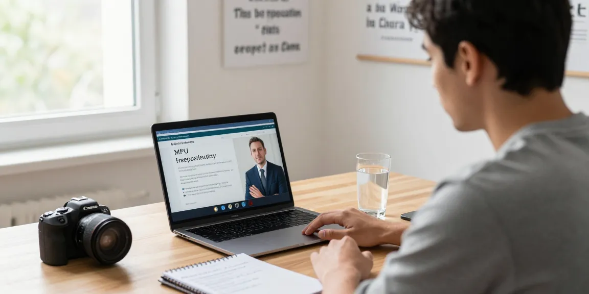 MPU Vorbereitung Online-Session in einem professionellen Homeoffice mit einem Psychologen.