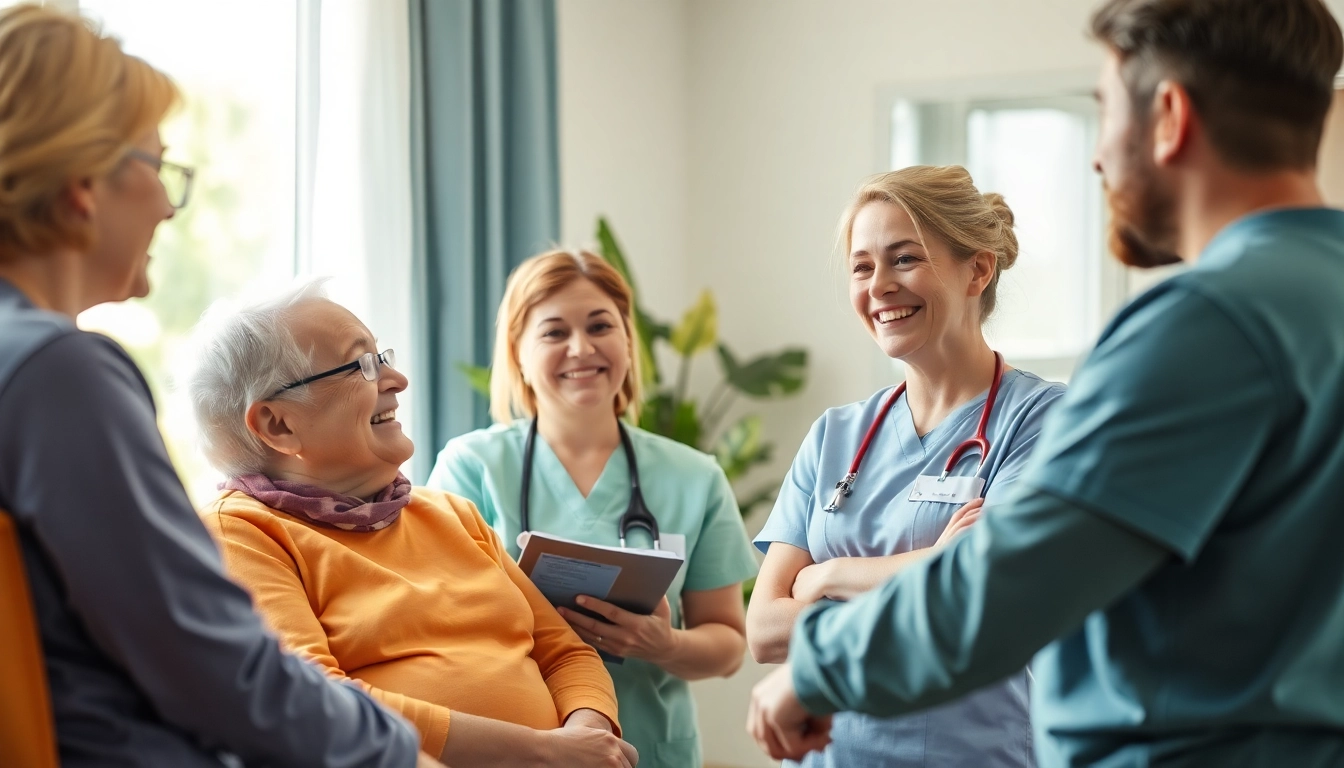 Planen Sie Ihren Businessplan ambulanter Pflegedienst mit einem engagierten Team in der Pflege.