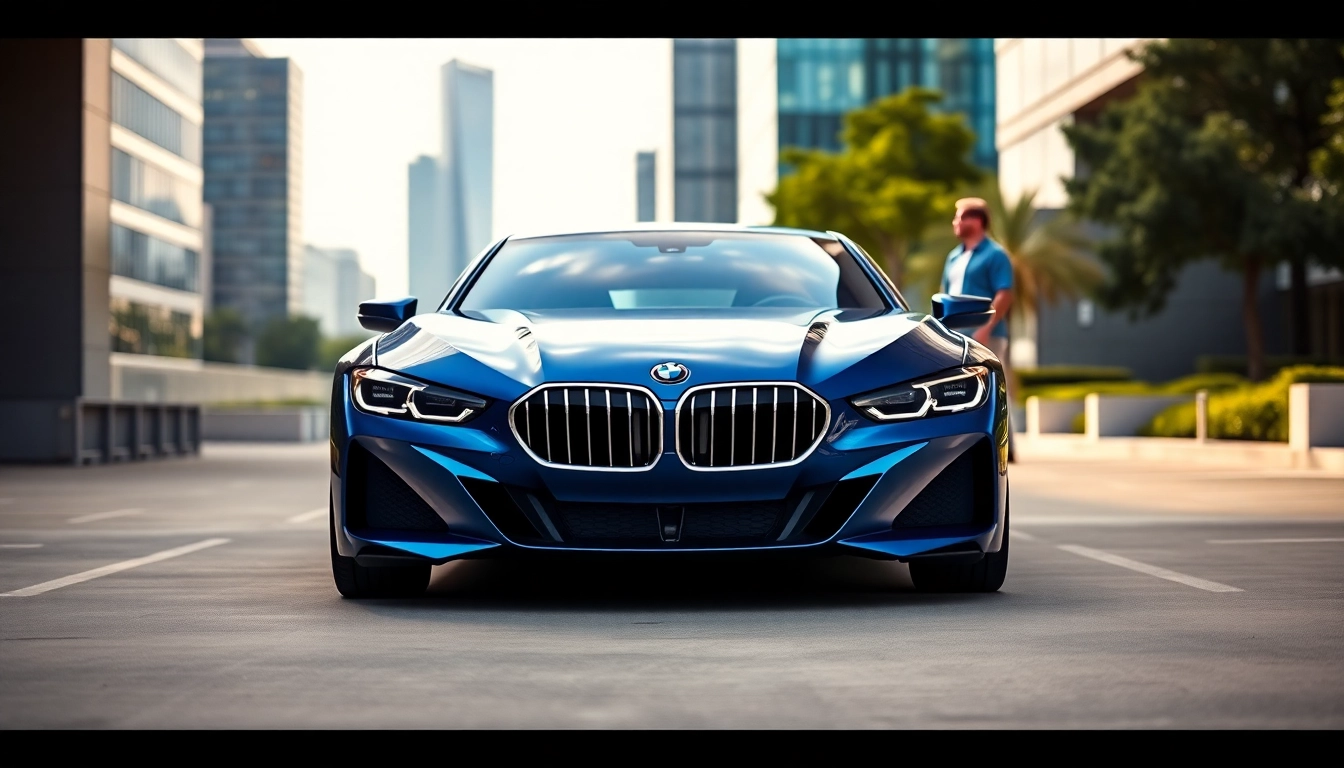 BMW kaufen: Elegantes Auto in urbaner Umgebung bewundern.
