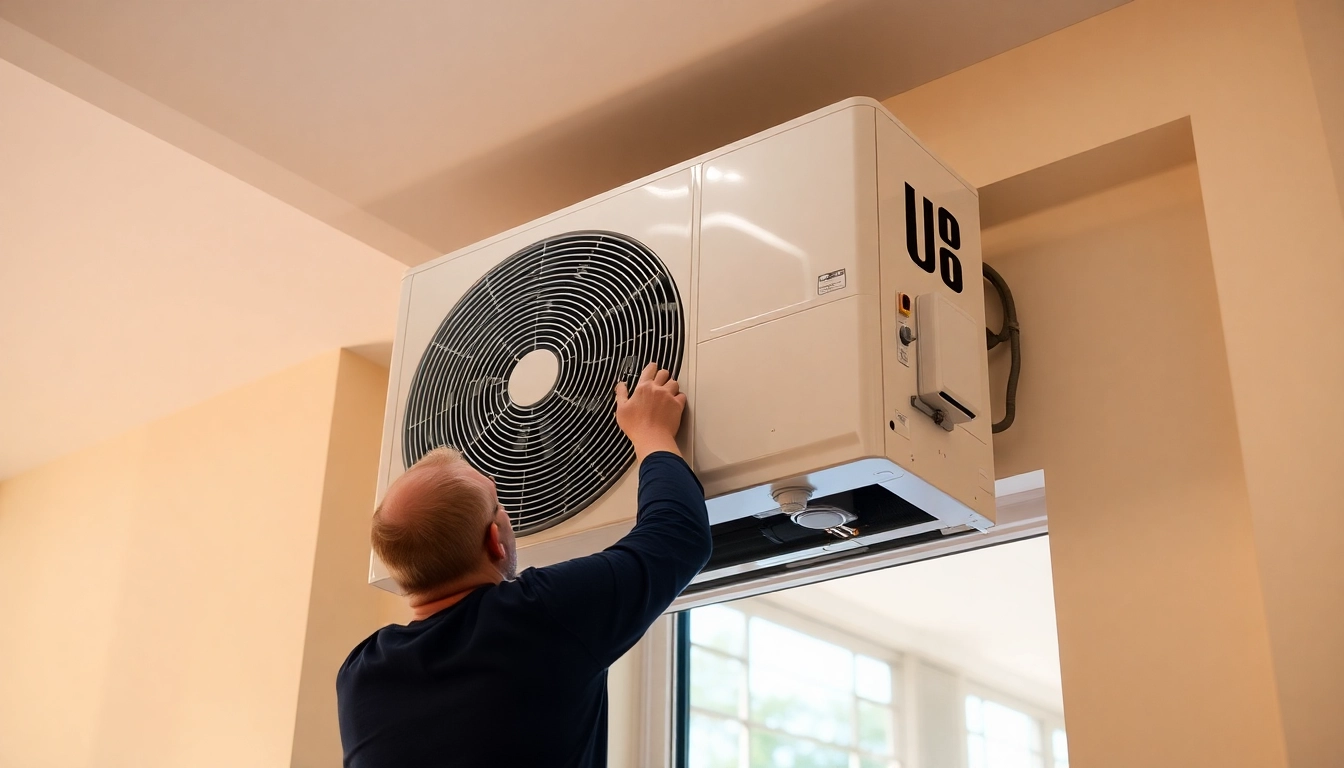 Klima installieren by a professional technician for optimal home comfort and performance.