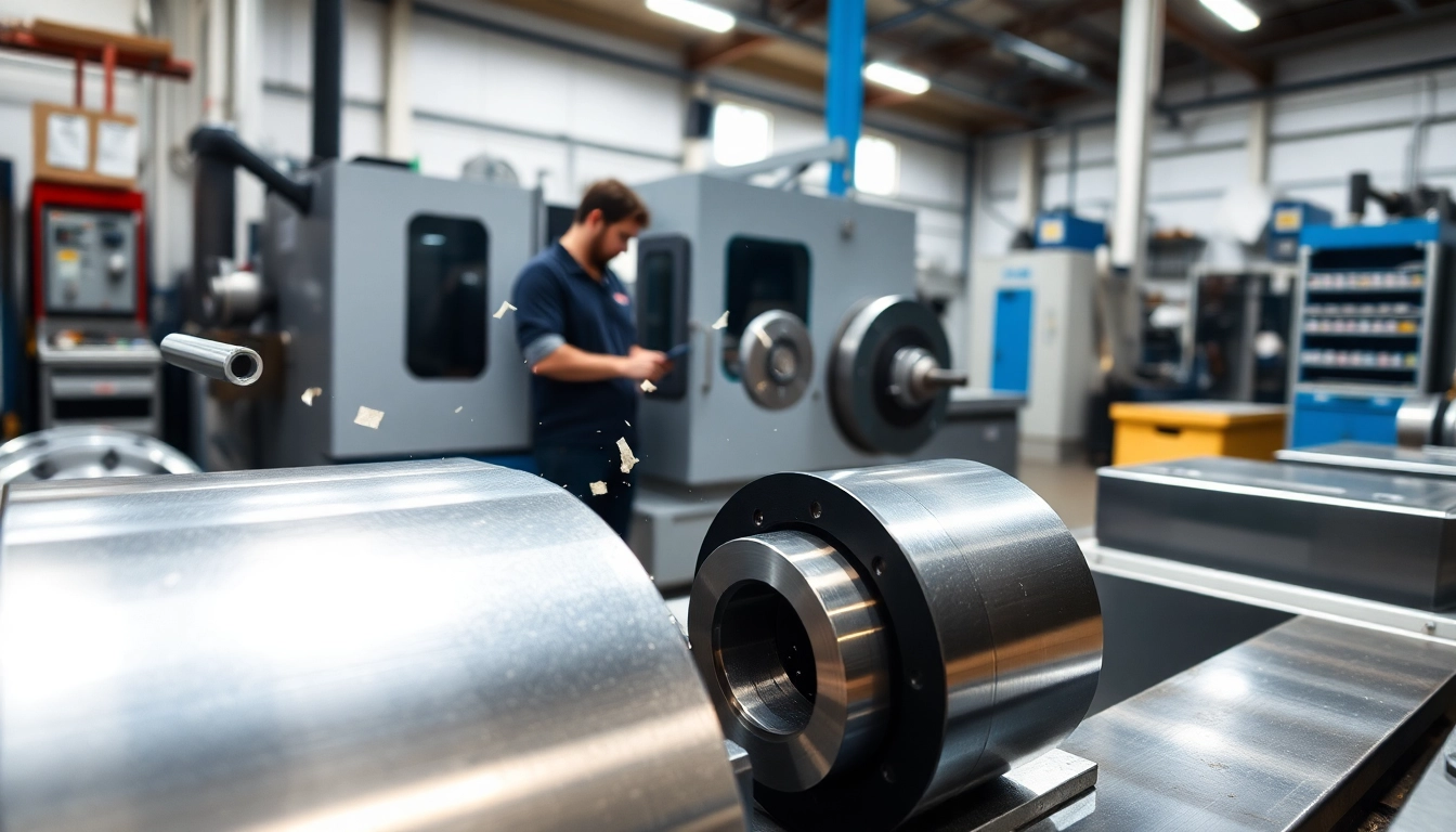 Hochpräzise cnc drehteile werden in einer modernen Fertigungsumgebung bearbeitet.
