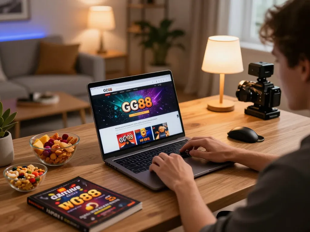Engaging gameplay on GG88 online casino platform featuring a user preparing to place bets from home setup