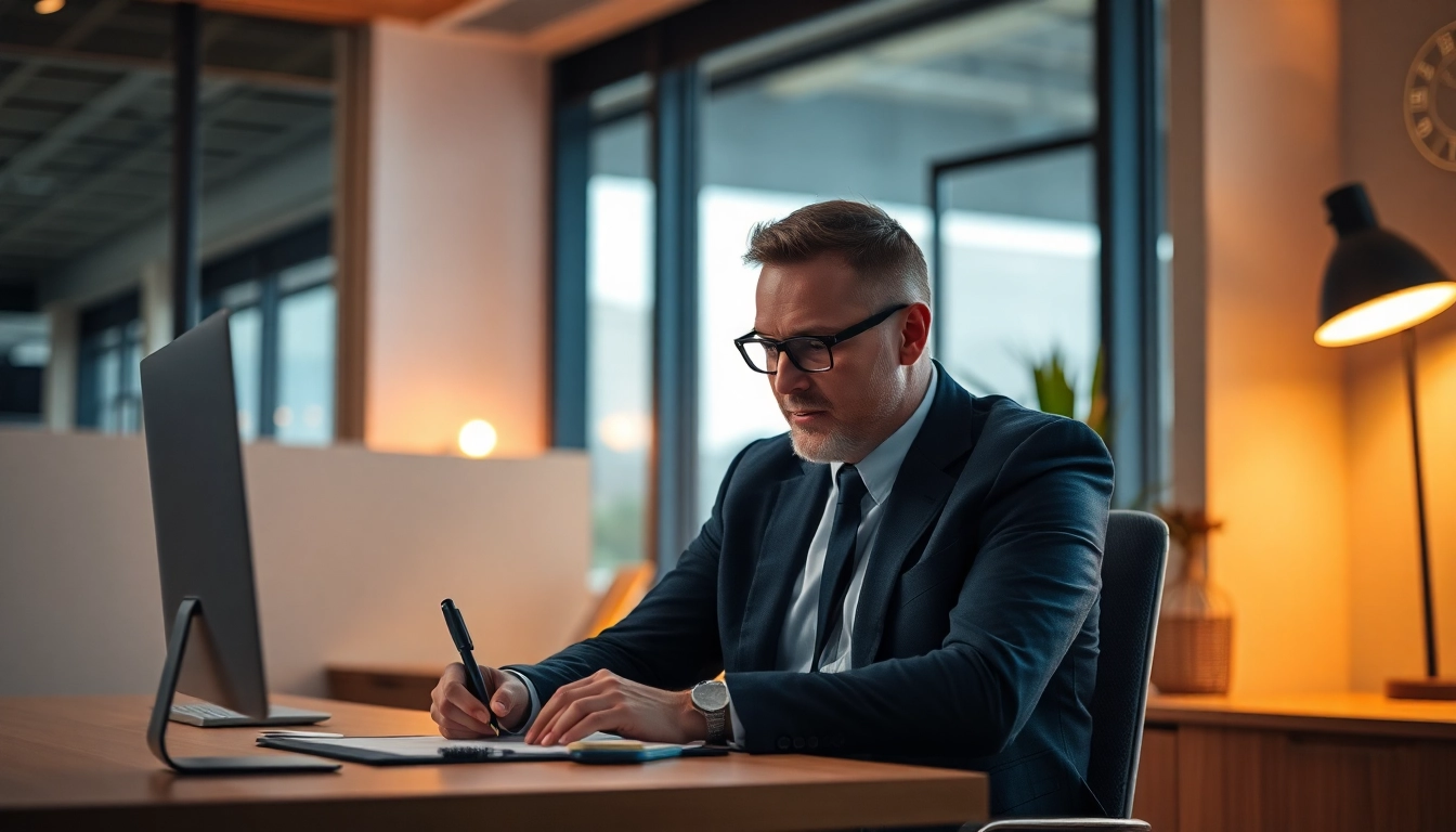 Headhunter berät Kandidaten in einem modernen Büro mit professionellem Ambiente.