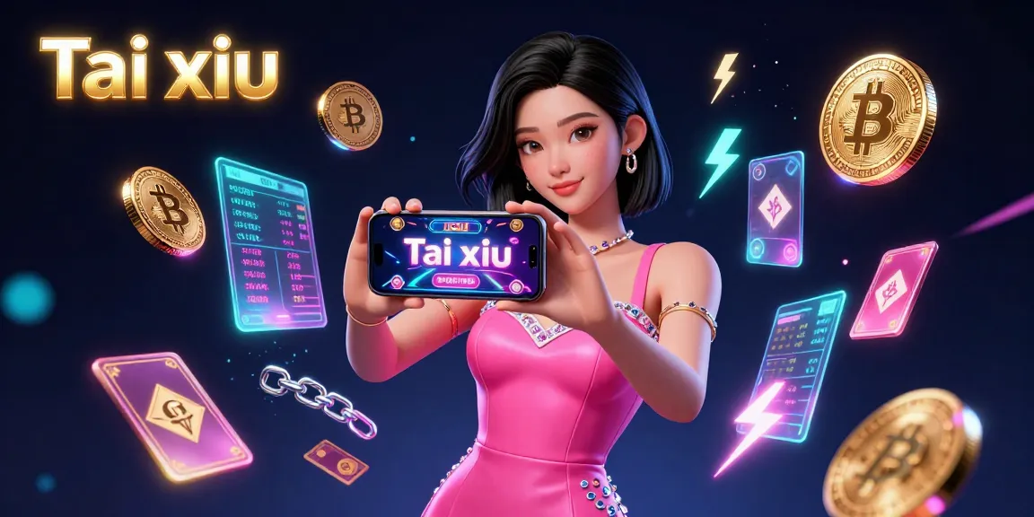 Experience thrilling action in Tai xiu with a vibrant digital casino game scene showcasing live dealer interaction.