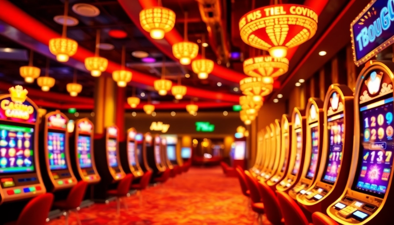 Experience thrilling casino bonus ohne einzahlung deutschland with vibrant slot machines and exciting gaming atmosphere.