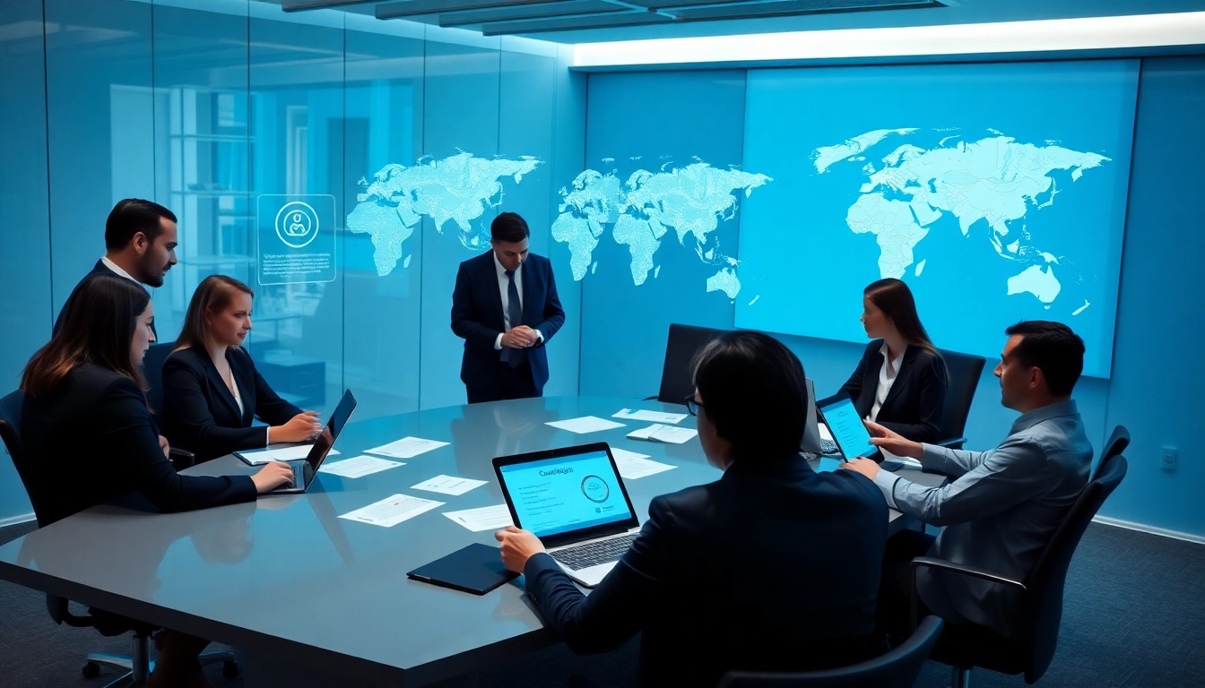 Effiziente Führerscheinkontrolle in einem modernen Büro mit digitaler Dokumentenverifizierung.