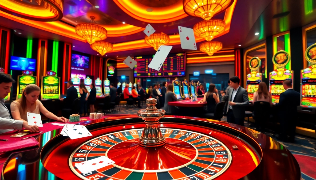 Excited players engaging with casino games like roulette and slots at ps99seo.com.