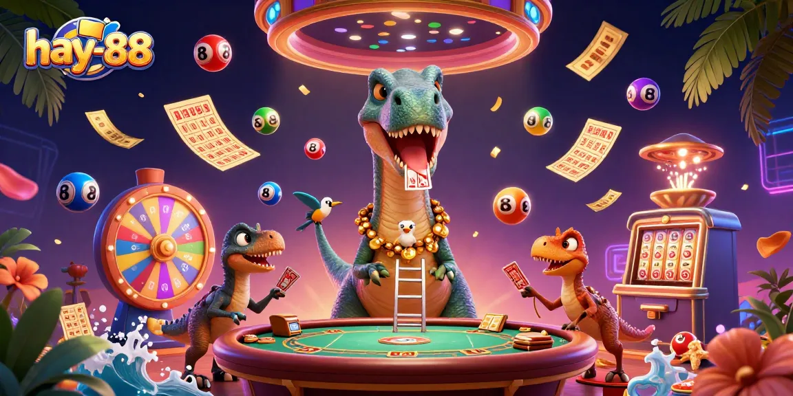 Experience thrilling gaming at hay-88 with lively explosions of color and dynamic gambling elements.
