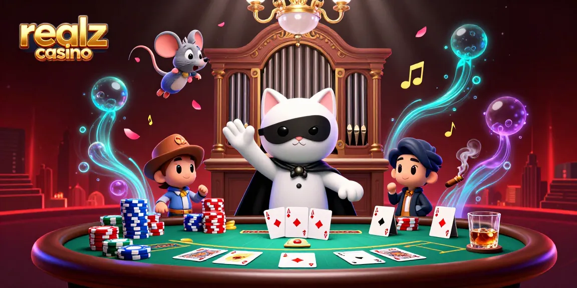 Experience thrilling gameplay at realz casino with vibrant characters and dynamic casino elements.