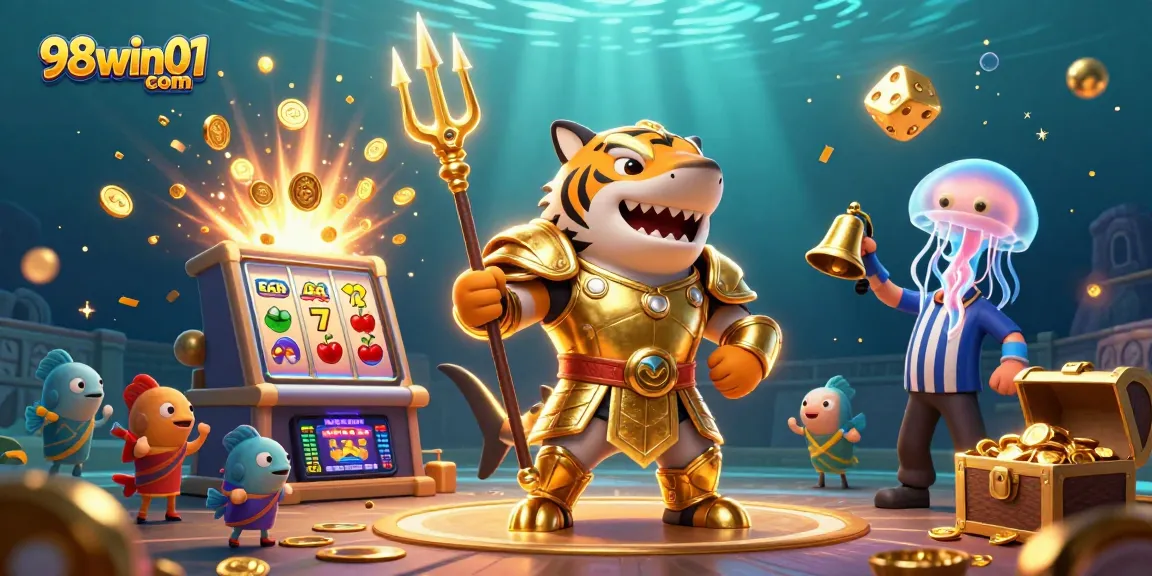 Join the fun at 98win01 com with a vibrant underwater slot experience showcasing massive jackpots and thrilling casino action!