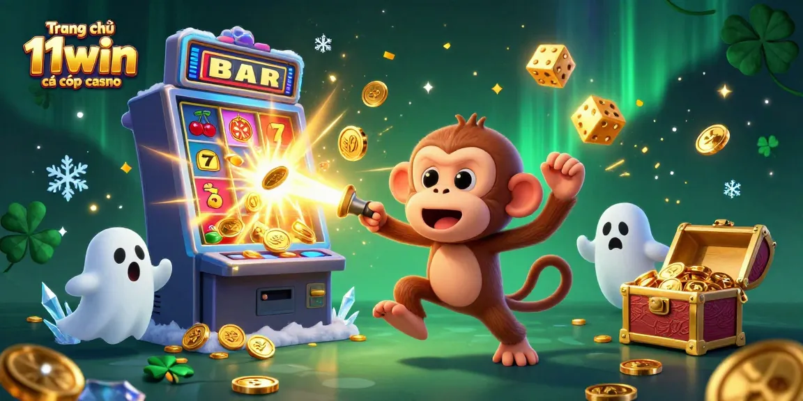 Engage with the excitement of Trang chủ 11win cá cược casino featuring dynamic characters in a lively casino atmosphere.