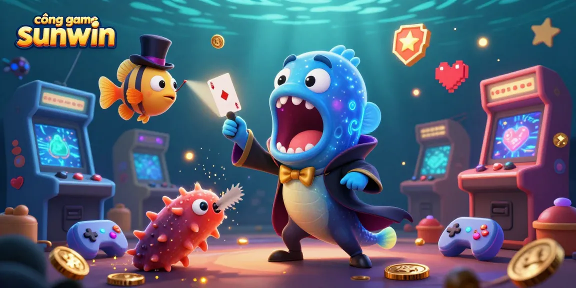 Experience thrilling wins at cổng game sunwin with 3D interactive characters and vibrant arcade elements!