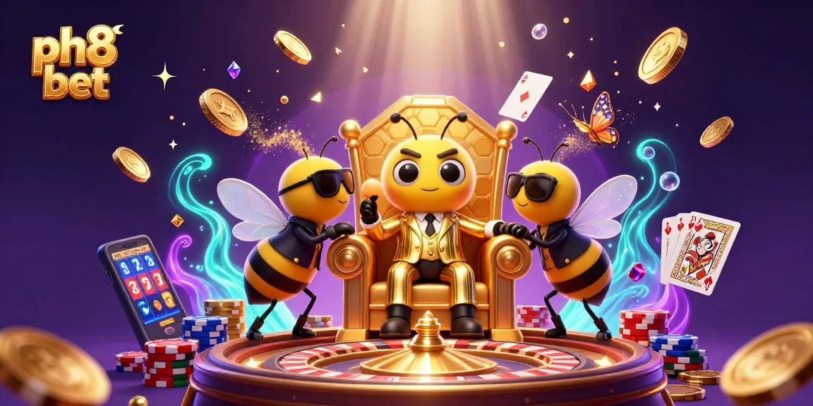 Experience thrilling action with ph8 bet in a vibrant 3D casino scene filled with dynamic game elements.
